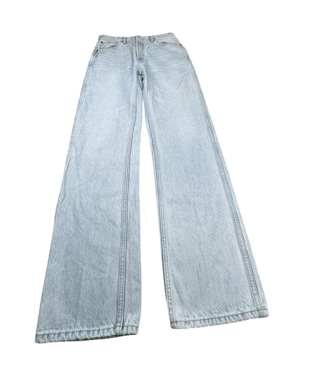 RE/DONE 90s High Rise Loose Jeans Womens 28 Straight Leg Light Wash Denim